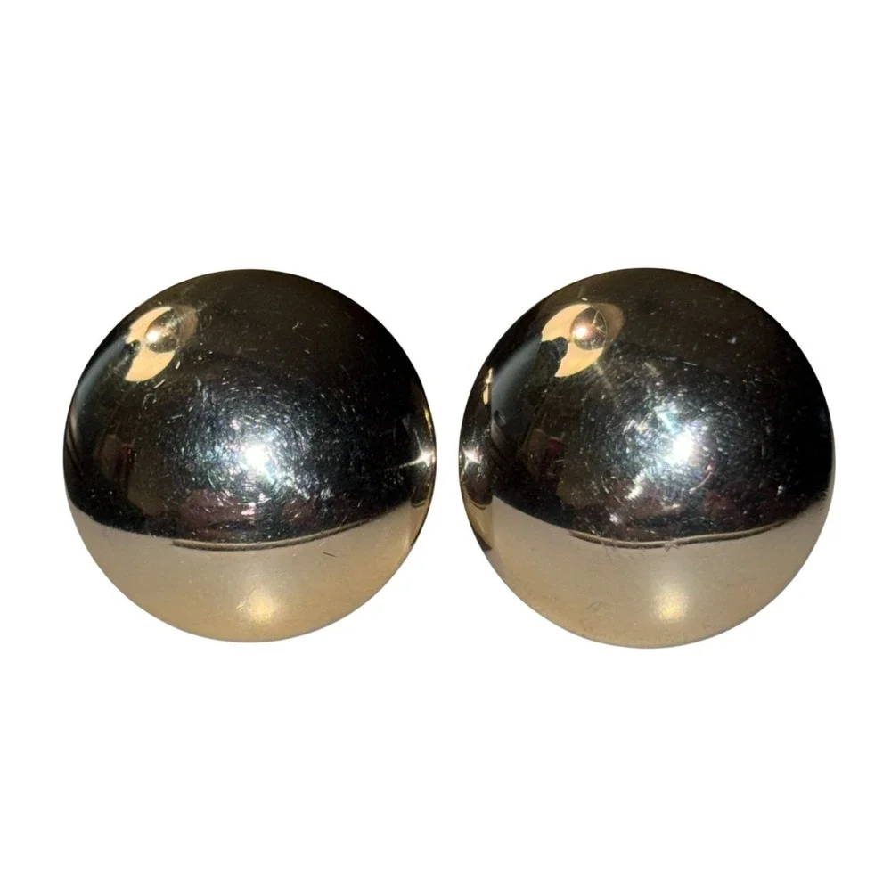 Vintage Silver Tone Dante Cufflinks Dome Round Classic Formal‎ Suit Bullet Back